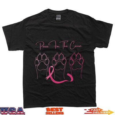 Paws For The Cause Dog Breast Cancer Awareness T-Shirt