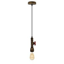 Ceiling Light Fitting Industrial vintage Water Pipe Pendant Hanging Lights Lamp
