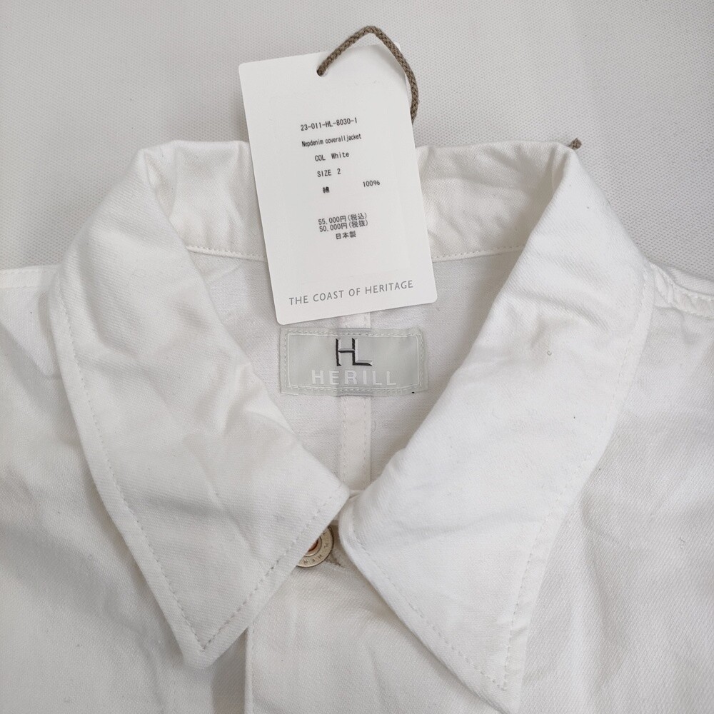 HERILL Nepdenim Coverall jacket 23-011-HL-8030-1 size 2 HERILL Nepdenim Coverall jacket 23-011-HL-8030-1 size 2