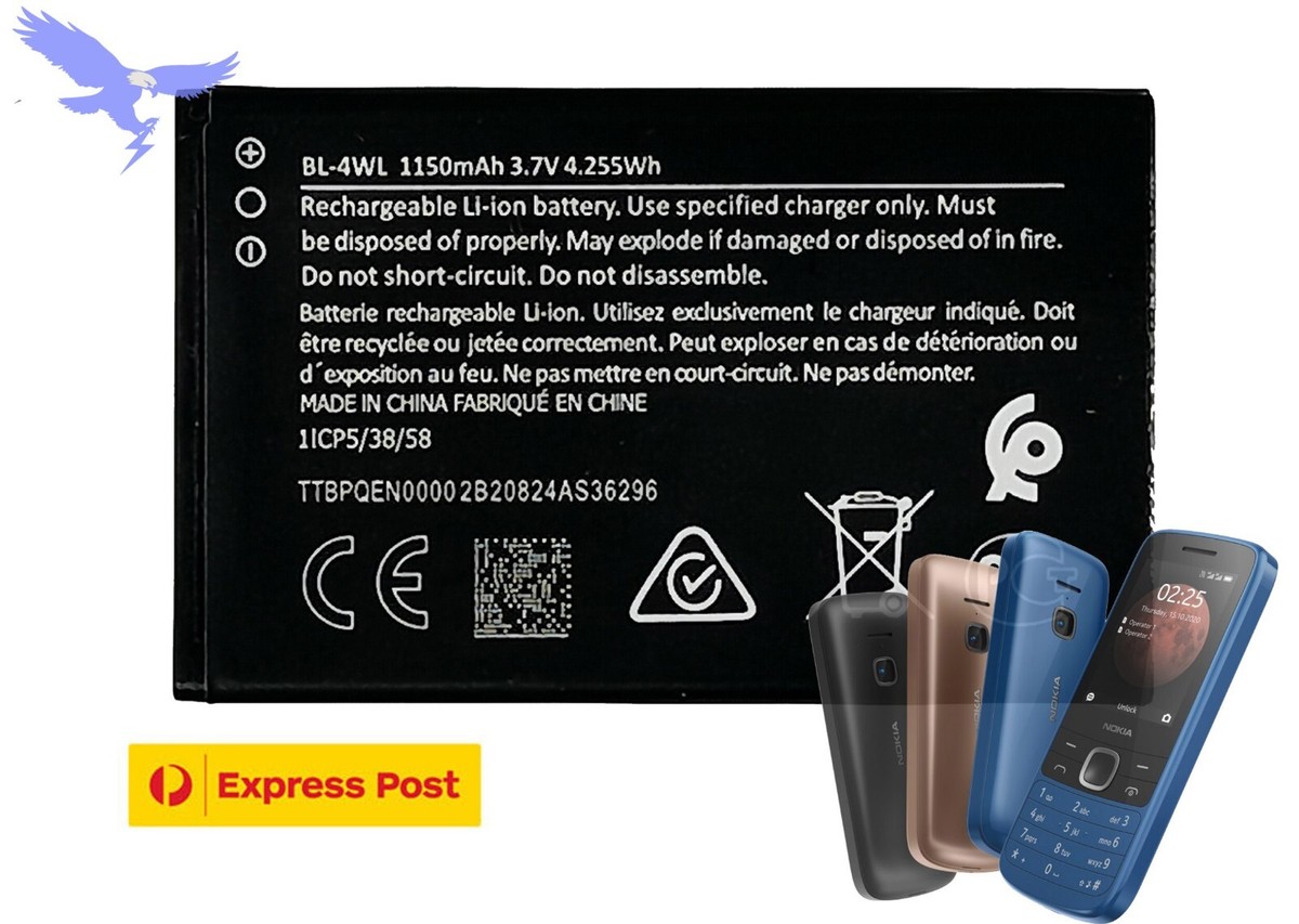 vhbw passend für Nokia 6300 4G, 8000 4G Mobilfunk (1500 mAh, 3,7 V, Li