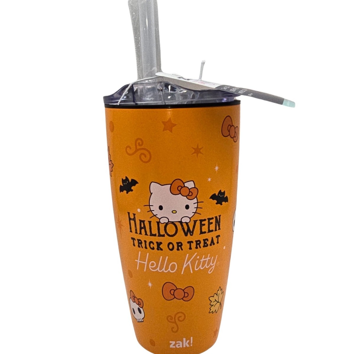 Hello Kitty Halloween Target Zak! Tumbler 20 Oz Orange NWT | eBay