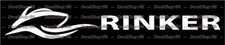 Rinker Boats - sport all'aria aperta - vinile fustellato peel n' stick decalcomania/adesivo