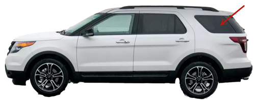 Fits 2011-2019 Ford Explorer Driver Left Side Quarter Glass Window - Foto 3 di 5