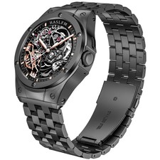 HASLFM Steel Case Band for Google Pixel Watch 3/2/1 41mm - Rugged Protection