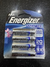 Energizer AA 4 Total L91SBP-4 Ultimate Lithium Batteries EXP 2033 FACTORY SEALED