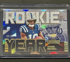 2024 Panini Contenders - GOLD 👑/10 Rookie Of The Year Prizm - Adonai Mitchell
