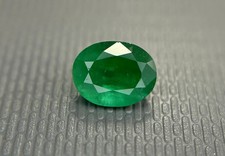 Natural Zambia Emerald 1.06 Cts Oval Cut 7.2x5.6 MM Loose Gemstone For Jewelry