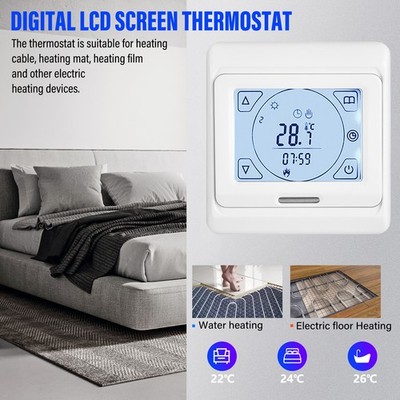 CONENTOOL Thermostat Raumthermostat Fußbodenheizung Elektrische Fußbodenheizung