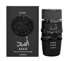 Lattafa Asad Elixir Parfum Spray 3.4 fl oz 100ml Regular Size Fragrance