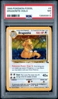 1999 POKEMON FOSSIL #4 DRAGONITE-HOLO PSA 7