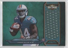 2012 Topps Triple Threads Rookie Jumbo Relic Emerald /50 Lamar Miller 00jz