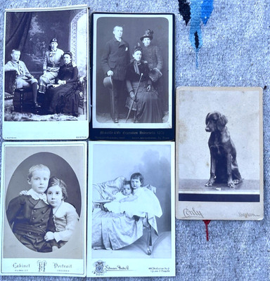 Antique James Madison Beebe Family Cabinet Card Photograph Photo Fiske Hammond