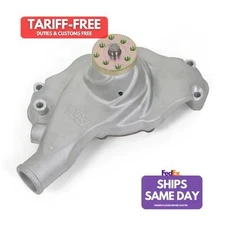 Weiand 9212, One Natural Aluminum Bbc Action Plus W/P - Short- Satin Performance