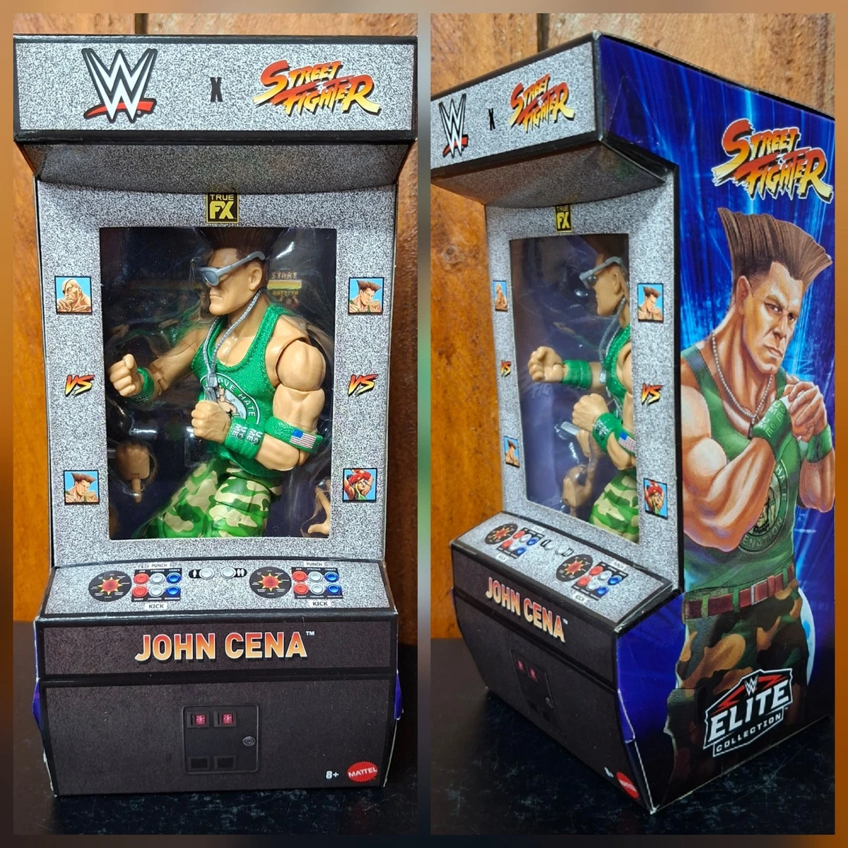 WWE x Street Fighter Elite Collection 6 Figure Set 