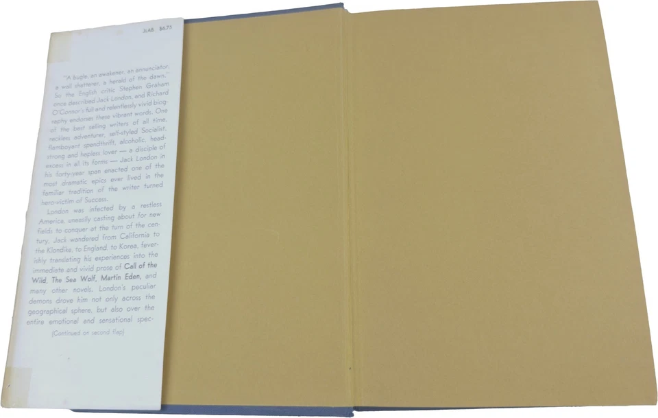 Jack London: A Biography by Richard O’Connor 1964 1st Edition HC w/ DJ — 第 4/4 张图片