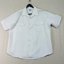 Patriot Styled 3XL White Short Sleeve Army Police Uniform Shirt Made In USA