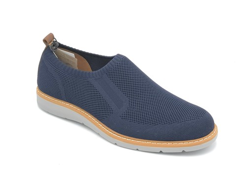 Igi & Co 7608011 Flyknit Blue Elastic Moccasin Rubber Sole C
