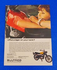 1967 Bultaco El Tigre Print Ad 175cc Campera Scrambler Vintage Motorcycle Spain