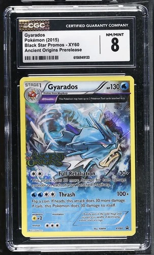 CGC 8 Gyarados XY60 Black Star Promos Ancient Origins Prerelease Pokemon Card