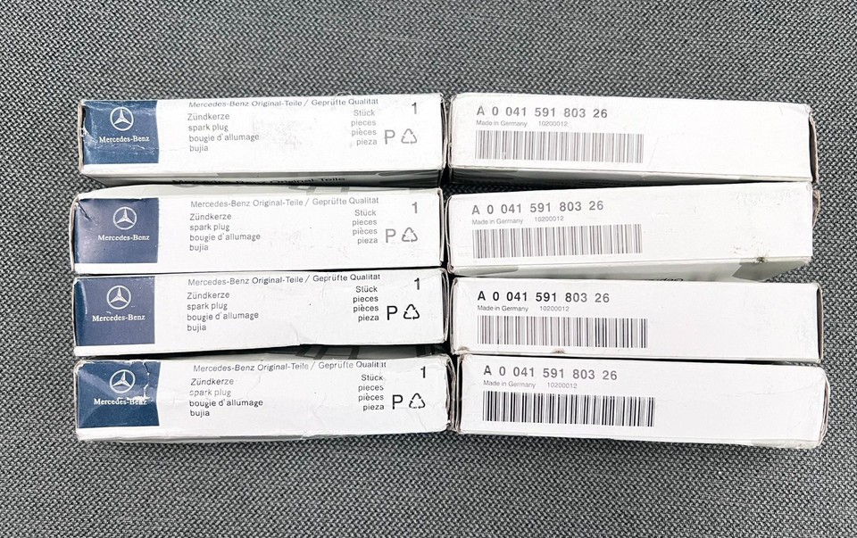 8x OEM YR7MPP33 Spark Plugs For Mercedes Double Platinum GERMANY OEM US