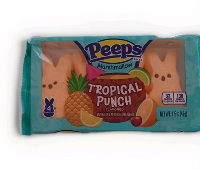 NEW Limited Edition Tropical Punch Flavored Bunny Peeps- 2 Boxes (3 oz/84 grams)