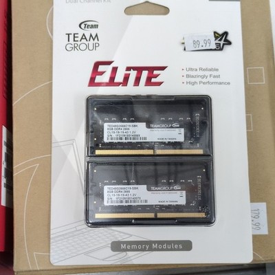 Team Group DDR4 SO-DIMM 16GB (2x8GB) 2666MHz Memory Kit Elite | eBay
