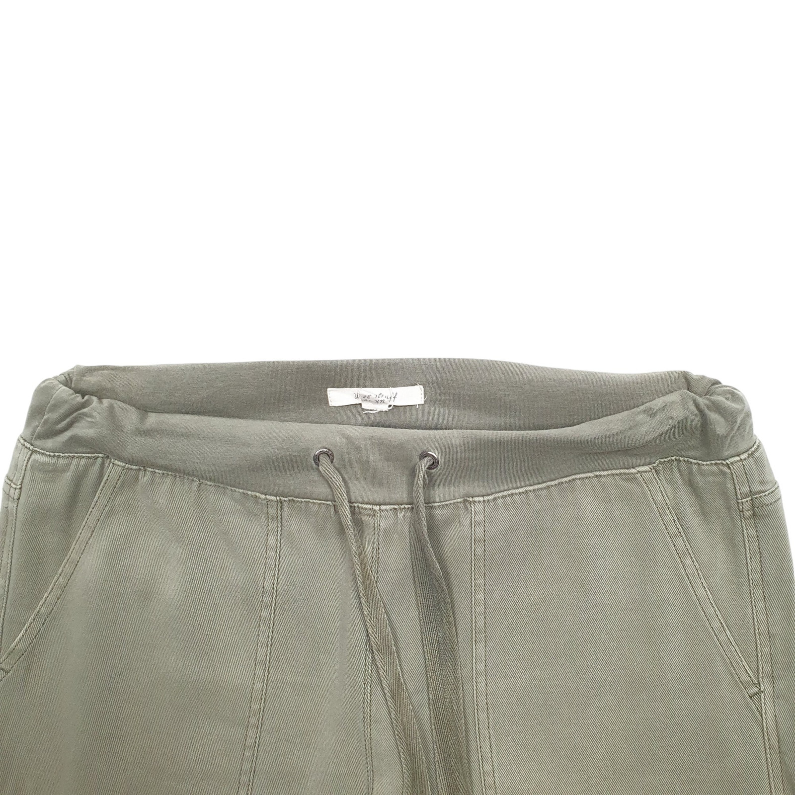 WHITE STUFF Jogger Trousers Cotton Blend Khaki Womens  10 image 2