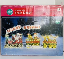 Winter Wonder Lane Lit Holographic Train Decor Over 150 Lights Vintage And Works