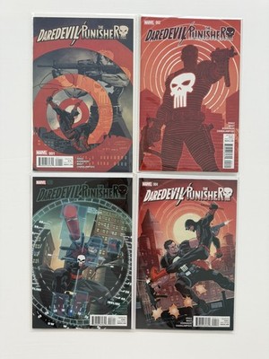 Daredevil/Punisher #1 4 COMPLETE SET 2016 Charles Soule Marvel + Digital Codes