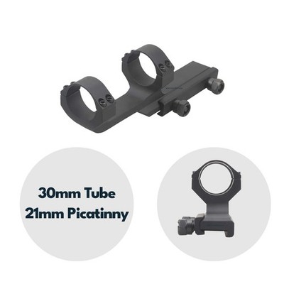 Vector Optics SCTM-24B Blockmontage Offset für 30mm Tubus, 21mm Picatinny, h=38m