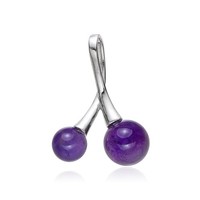 Cavill Amethyst AnhäNger 6,5Ct 925 Silber Damen Schmuck Lila Rund