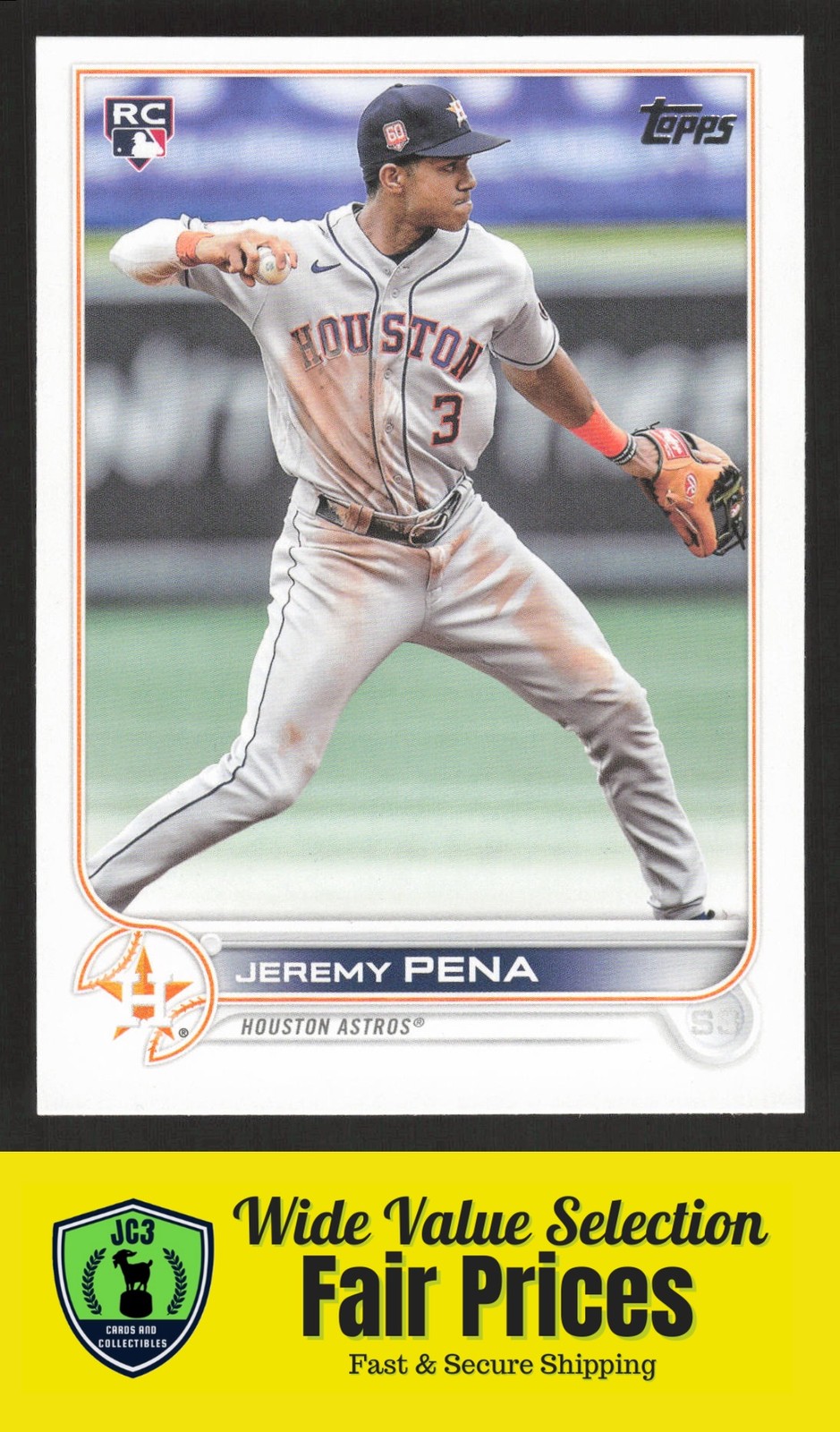 2022 Topps Update Jeremy Pena #US253 Houston Astros Rookie