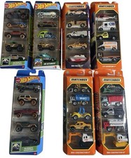 Hotwheels  Matchbox 5-Pack Bundle Lot Of 7 35 Cars New/Sealed