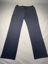 Greys Anatomy Stretch Spandex Waist Scrub Pants Gray Work Nurse Cargo Small