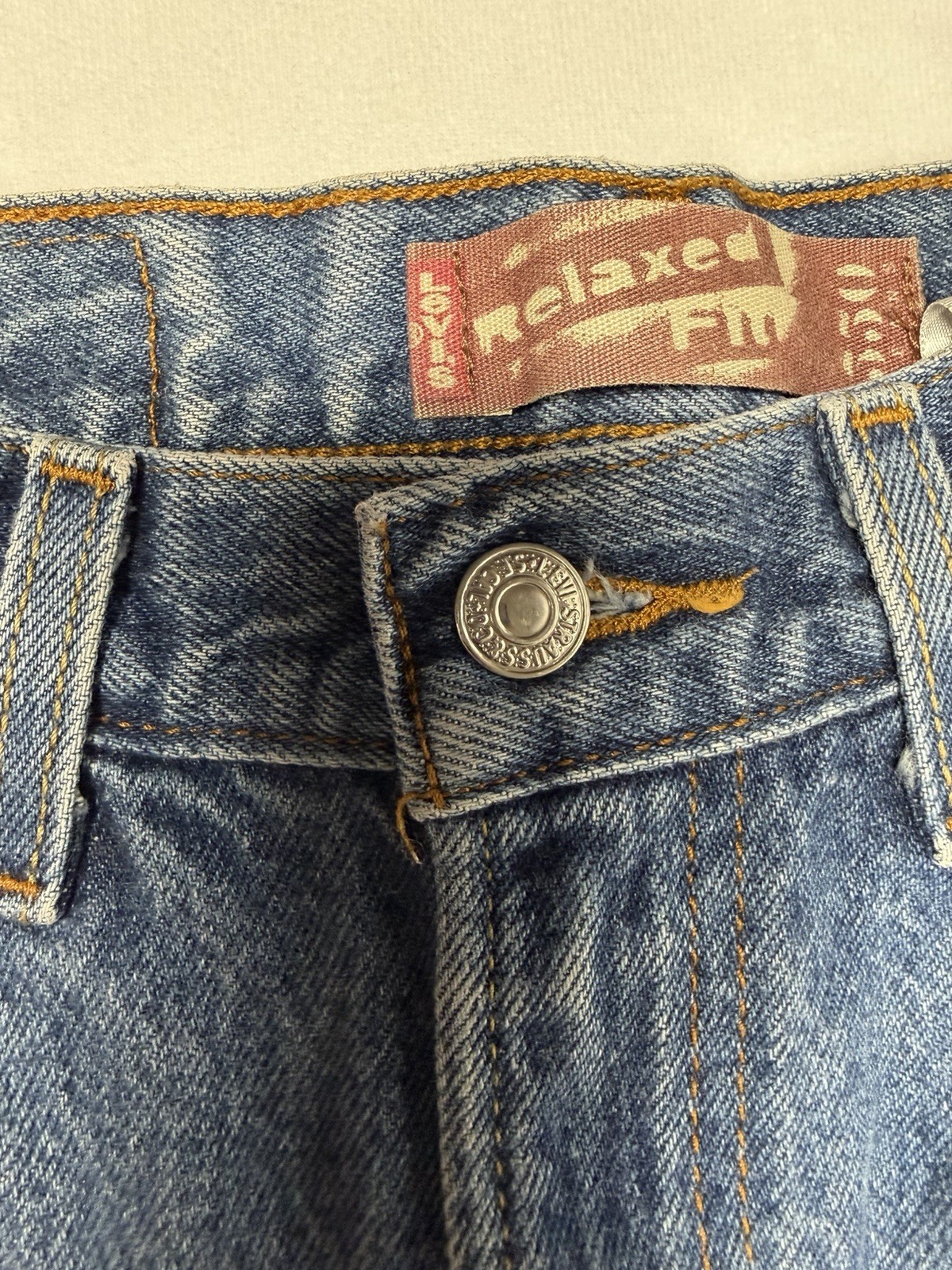 Levi's 550 Jeans Boys 12 Relaxed Cotton Straight Leg Medium Wash Denim Blue thumbnail 5