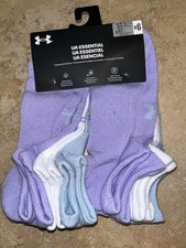 NWT Under Armour Essential 6 Pack No Show Cushioned Socks Large 8.5-13