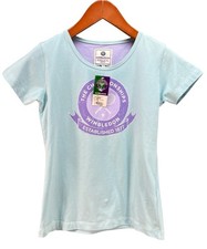 NEW Official Wimbledon The Championships Shirt Adult Size 10 Blue Tennis Casual