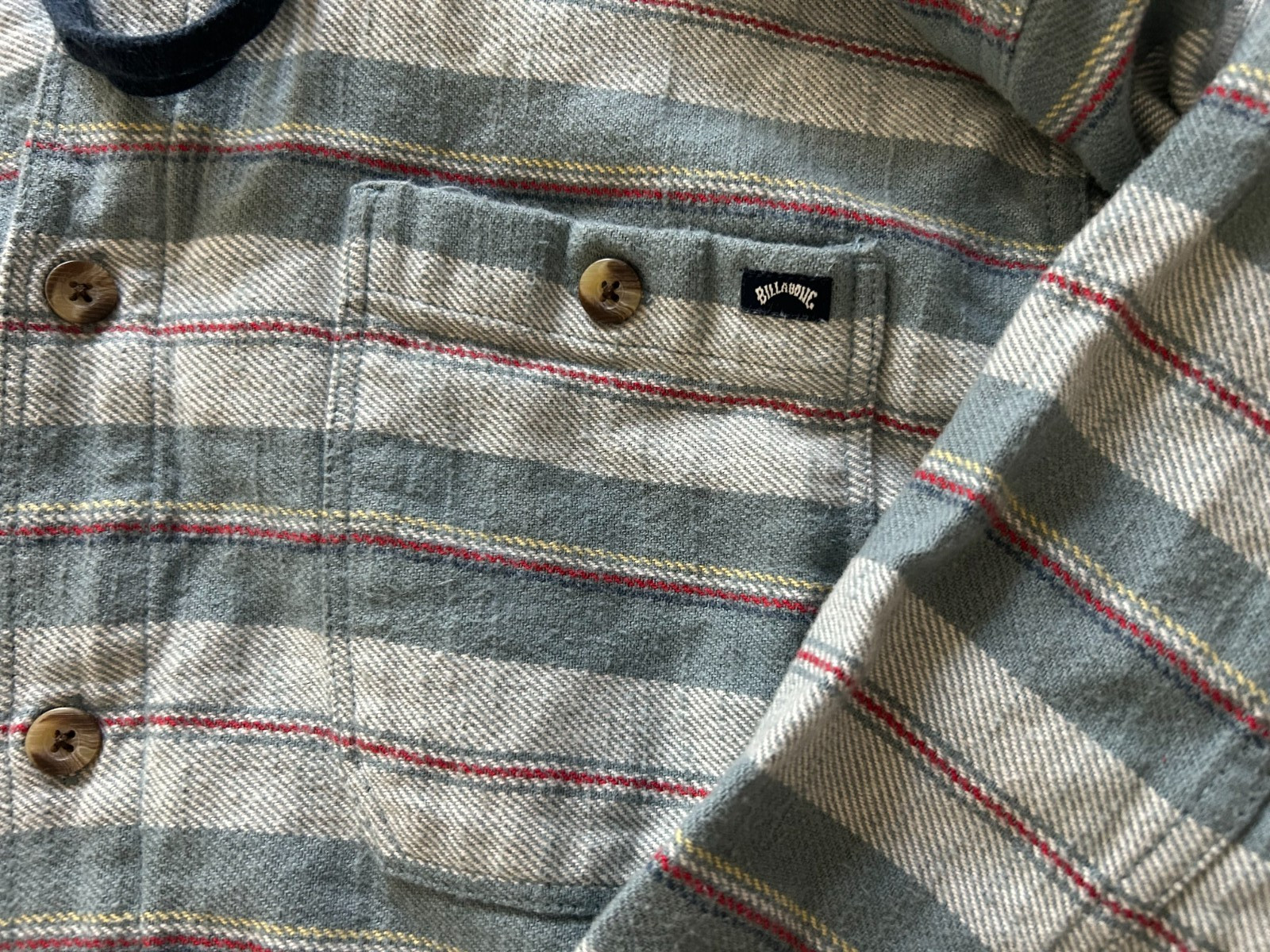 BILLABONG SIZE XL BUTTON DOWN MULTICOLOR STRIPED … - image 8