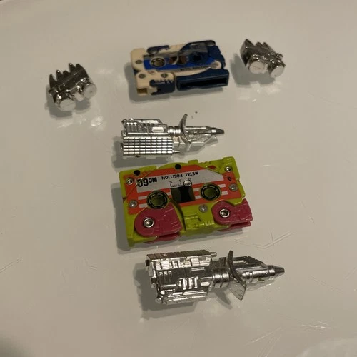 Decepticon Transformers G1 Cassette Tapes Slugfest Overkill  1986 ORIGINALS