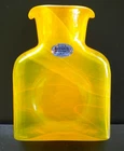 Blenko Glass MINI Water Bottle 384 - Citrine Swirl