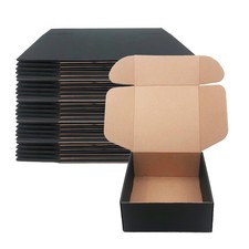 Shipping Boxes 9x9x4 inch Pack of 20 Black Corrugated Cardboard Box Mailer Bo...
