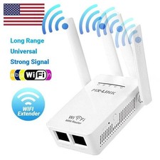 1200Mbps WiFi Range Extender Repeater Wireless Amplifier Router Signal Booster