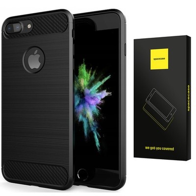 Spacecase Carbon Case Für Iphone 7 8 Plus Schwarz