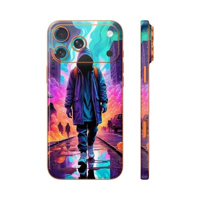 Phone Skin/Phone Wrap For iPhone, Samsung, Android 3D Embossed Walking Alone