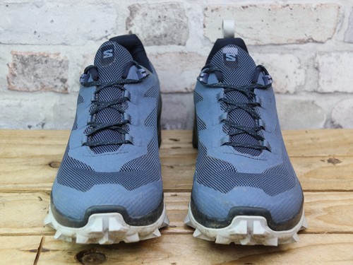 MENS SALOMON CROSS OVER 2 GTX BLUE TRAIL RUNNING HIKING TREK TRAINERS UK 9 £130 - Picture 4 of 7
