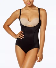 Maidenform Firm Control Ultimate Instant Slimmer Open Bust Bodysuit 2656Black XL
