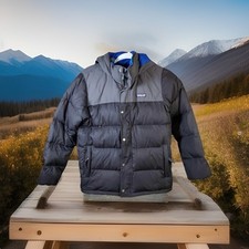 Patagonia Goose Down Puffer Jacket Kids Large / 12 Has Signs Of Wear Preowned