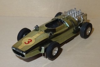V2692 Faller ams Fahrzeug Rennwagen Nr.3 leider kein Fahrer Auspuff abgebrochen