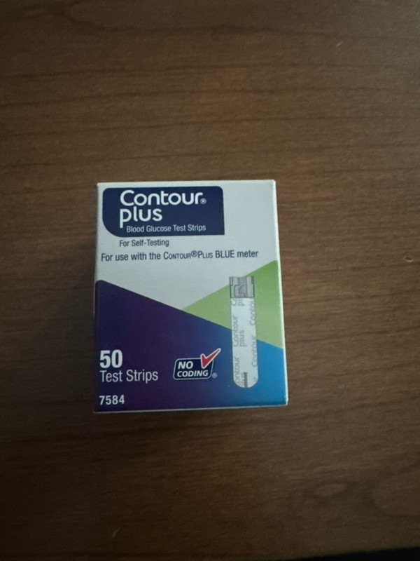 CONTOUR Plus Blood Glucose Test Strips for Self-Testing - Pack of 50 Exp 6/27