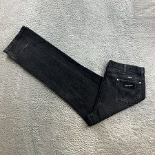 Pantalone jeans uomo vintage Wrangler W38 L32 nero denim regular tapered retrò